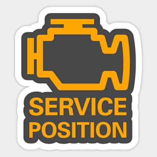 Service Position Light Sticker